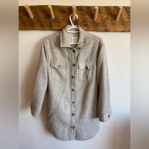 Gentle Fawn Grey Wool Shacket Fall